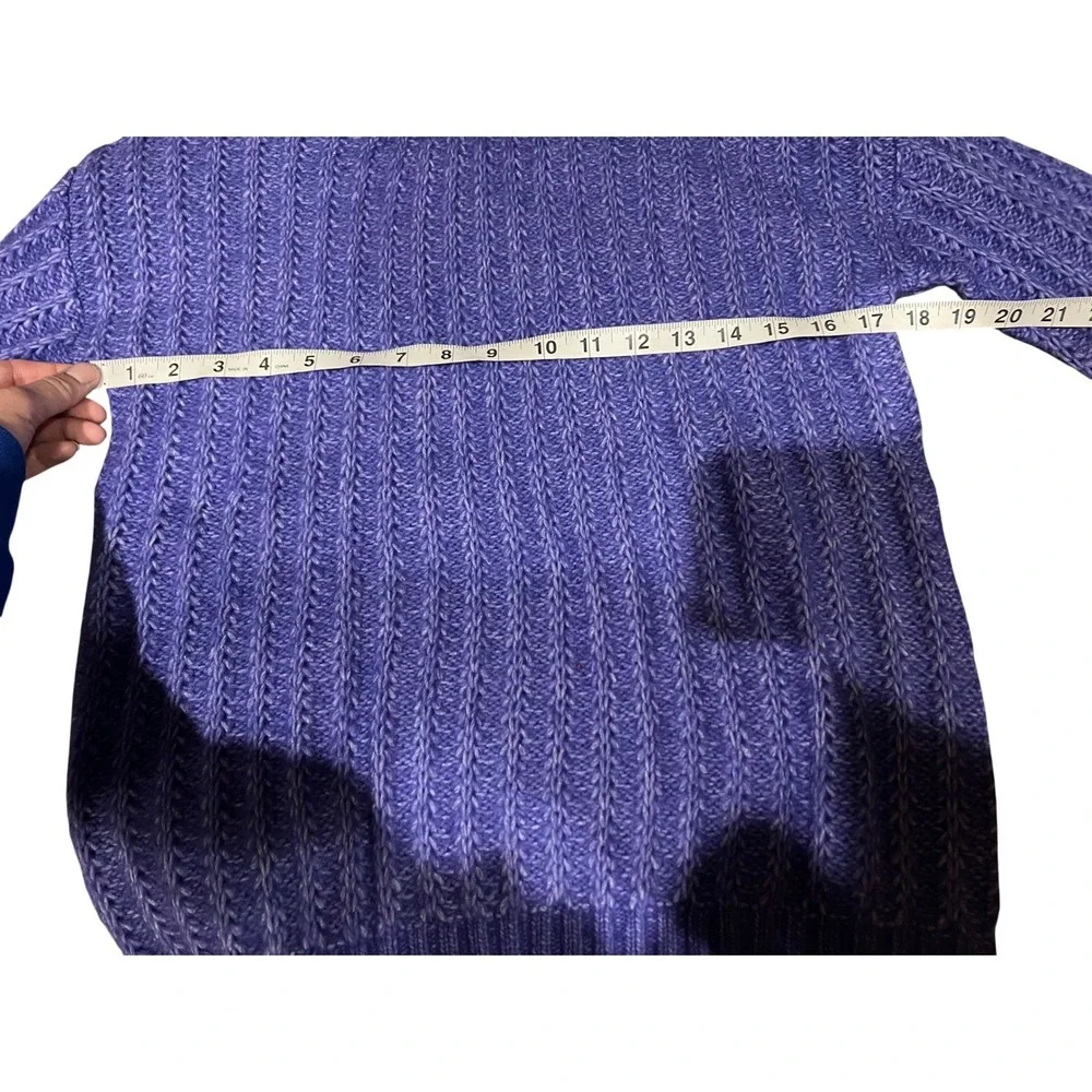 LOFT‎ Womens Ribbed Crew Neck Sweater Purple Long Sleeve Size XS NWT Warm Cozy